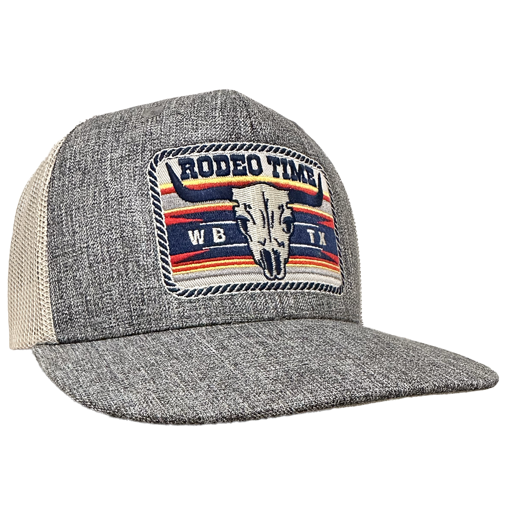 Rodeo Time Skull Patch Cap