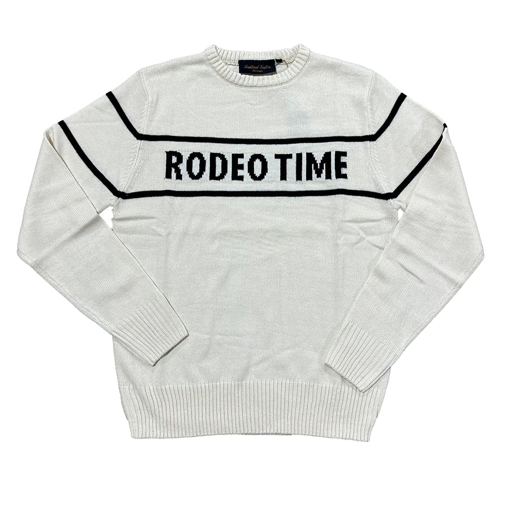 Rodeo Time Cream & Black Sweater