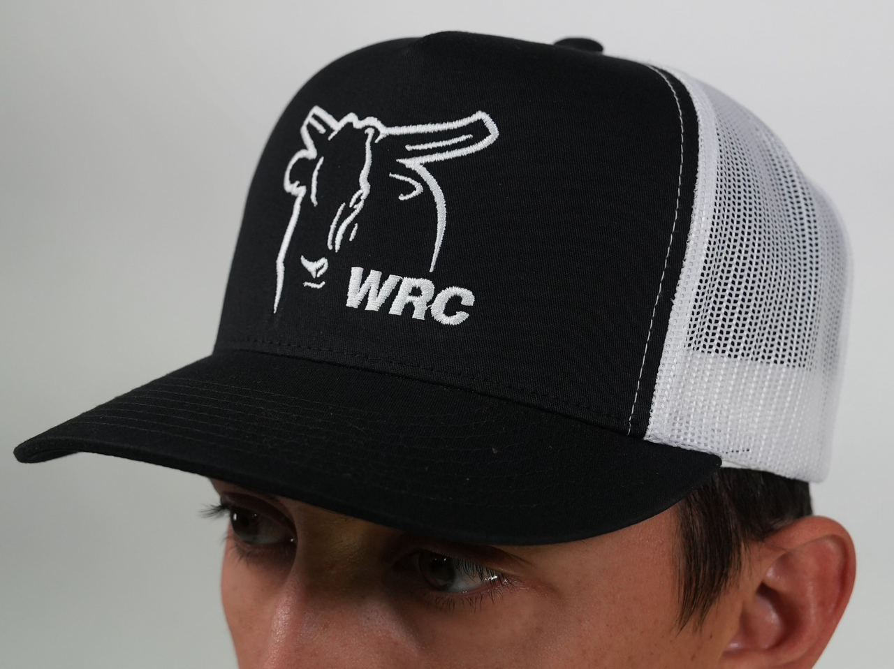 WRC Black & White Meshback Cap