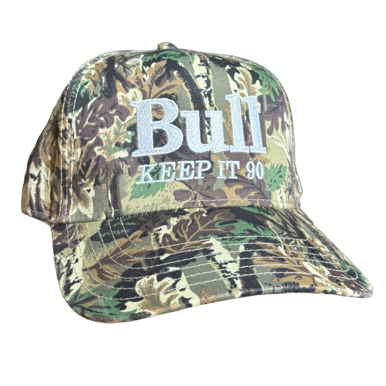 White Bull Bud Outdoorsman Cap