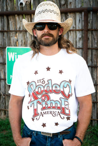 Thumbnail for dale brisby wearing the rodeo time patriot tee