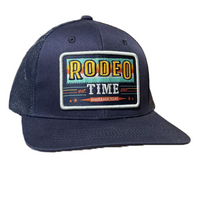 Thumbnail for Navy Aztec Rodeo Time Patch Meshback