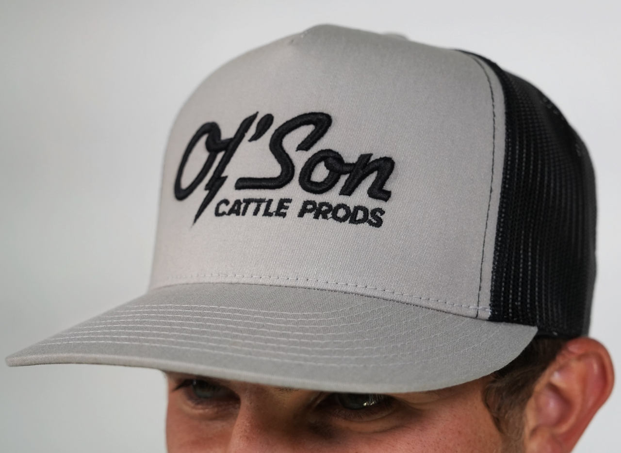 Ol' Son Cattle Prods Grey & Black Meshback