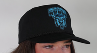 Thumbnail for Black Rodeo Time Skull Rope Cap