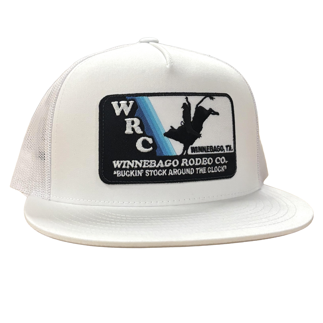 White WRC Bull Patch Snapback