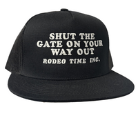 Thumbnail for Shut The Gate On Your Way Out Black Meshback
