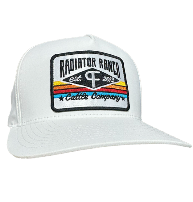 White PF Serape Patch Cap