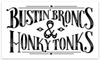 Thumbnail for Bustin Broncs & Honky Tonks Decal