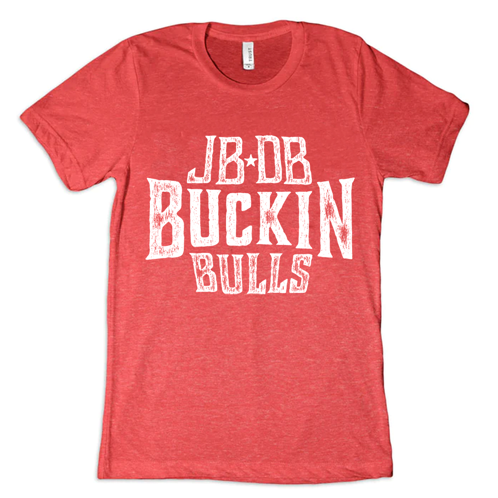 JB/DB Buckin Bulls Red T