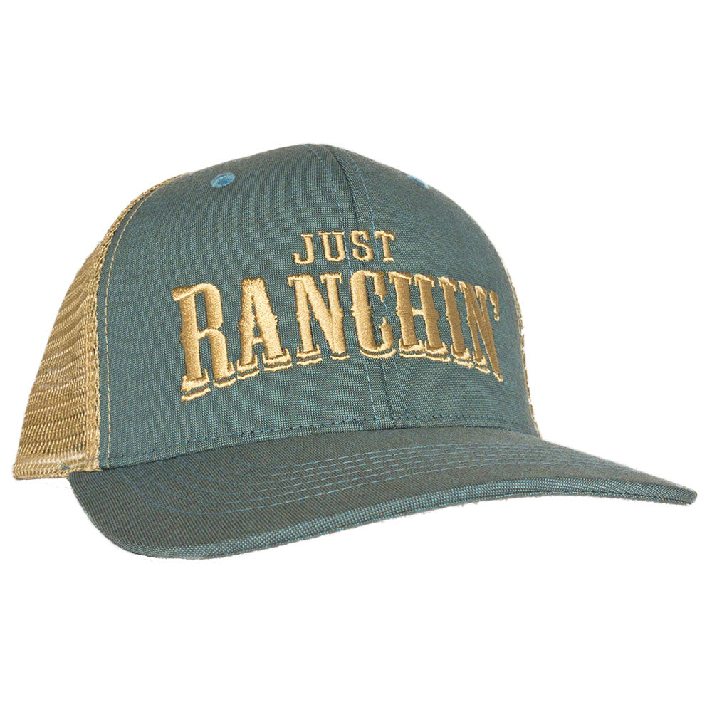 Just Ranchin Blue & Gold Snapback