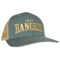 Thumbnail for Just Ranchin Blue & Gold Snapback