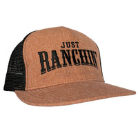 Thumbnail for Just Ranchin Red & Black Meshback