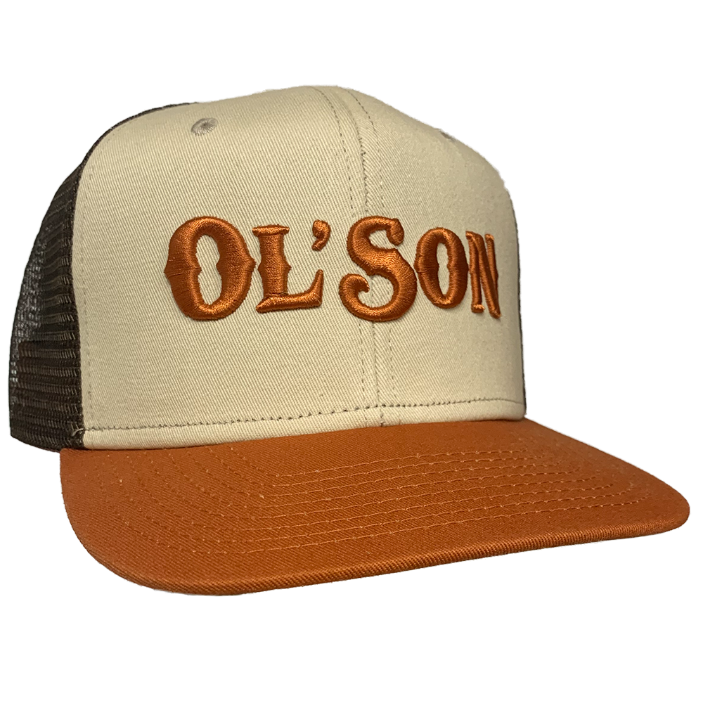 Ol Son Orange/Khaki Brown Meshback