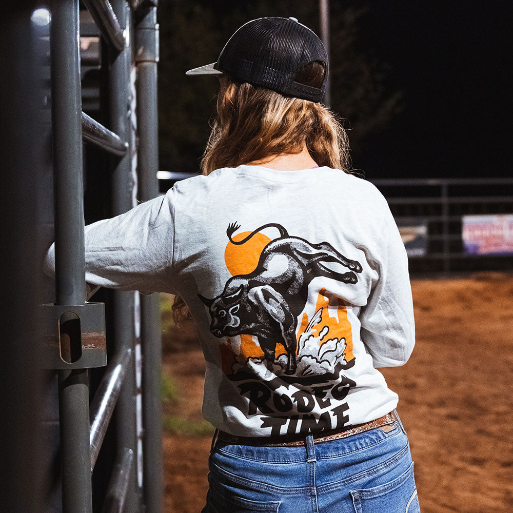 Rodeo Time Rope Long Sleeve T