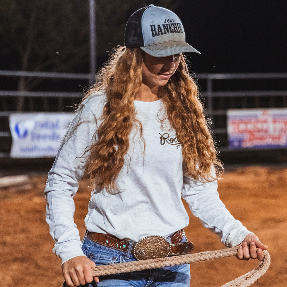 Rodeo Time Rope Long Sleeve T