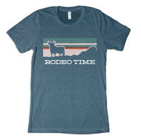 Thumbnail for Rodeo Time Sunset Teal & Cream T