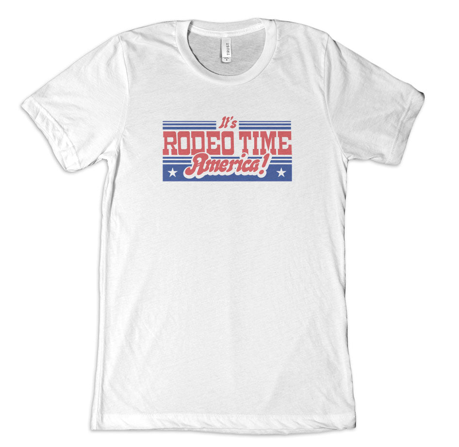 Rodeo Time America White T