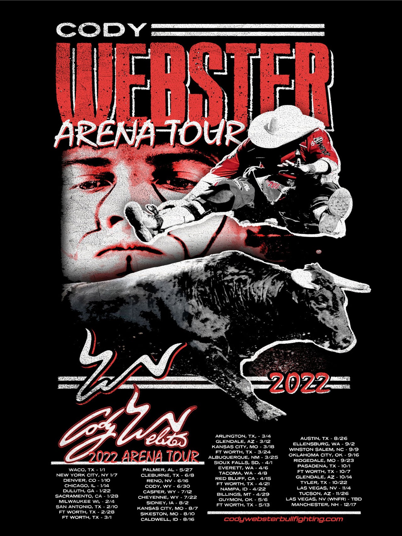 *Signed* Cody Webster Arena Tour Poster