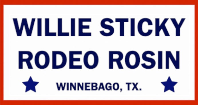 Willie Sticky Rodeo Rosin Decal