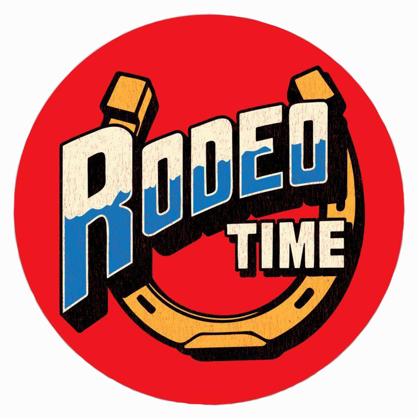 Rodeo Time Horseshoe Decal