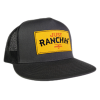 Thumbnail for Just Ranchin Patch Charcoal & Charcoal Mesh Precurve