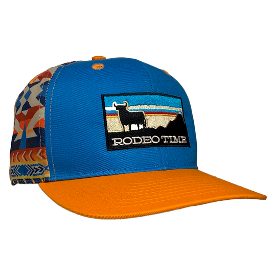 NWT Orange Embroidered Cap with Western Design TYLER main image 2