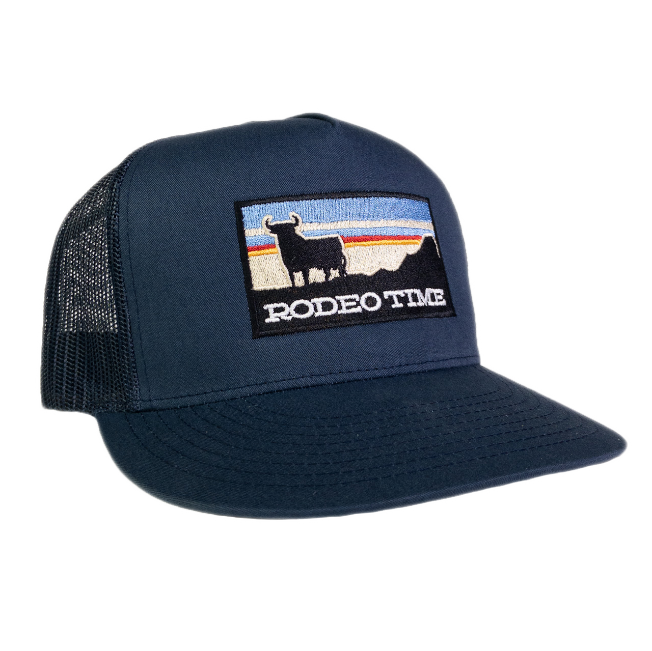 Rodeo Time Sunset Navy Meshback